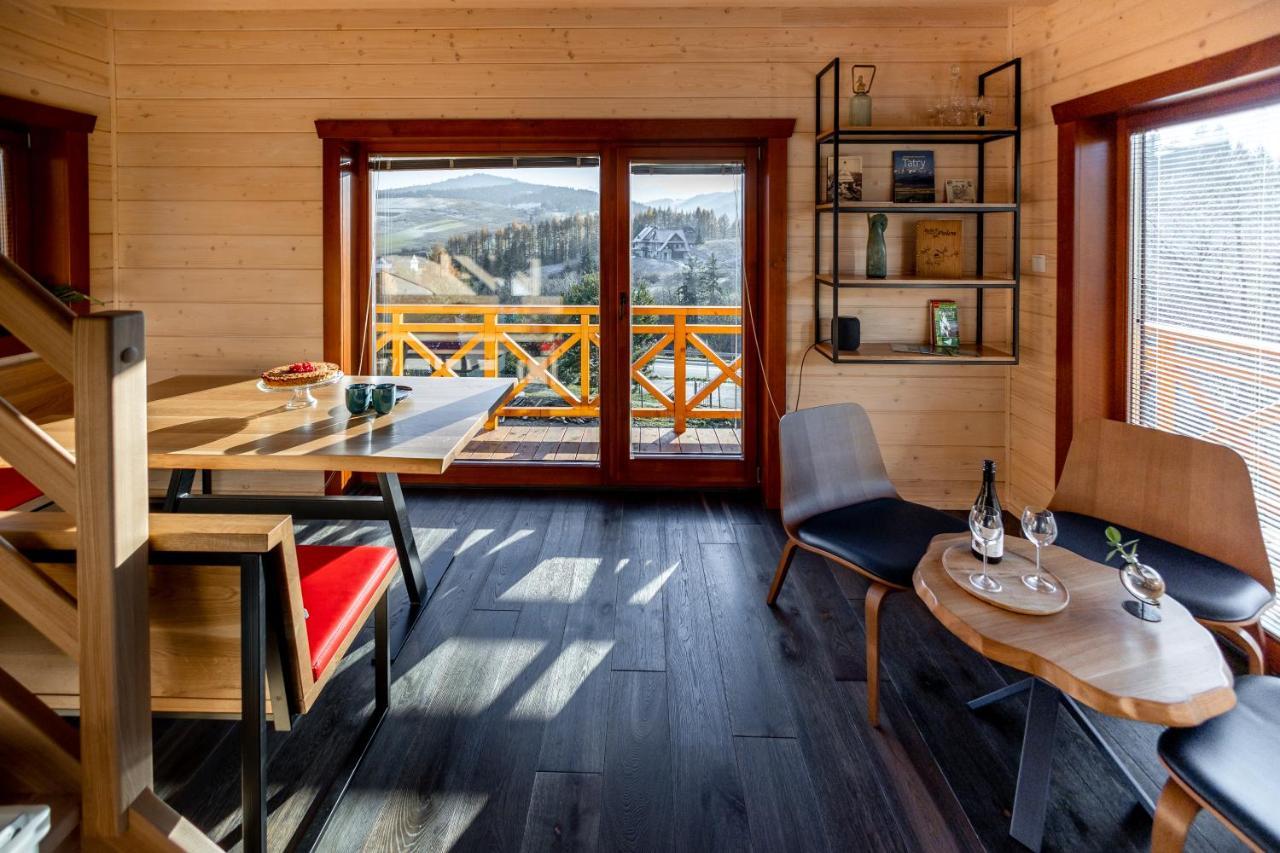 Houten Vakantiewoning "Reisnaarpolen" Royaal Ontbijt, Sauna En Hottub Czarna Góra Exterior foto